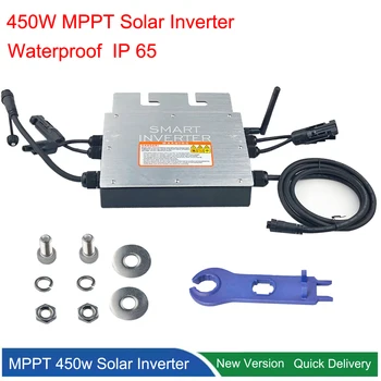 30V 36V 450W 700W MPPT Solar Micro Grid Tie Inverter Smart Microinverter Inversor to 110V 220V AC For 2*350W Solar Panel