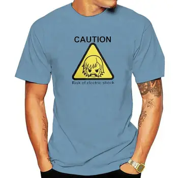 A Certain Scientific Electric Shock Tshirt Men Leisure Tee Shirt A Certain Scientific Railgun Misaka Anime Tee Shirt