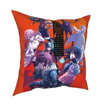 Akudama Drive Anime kvadratinis pagalvės dėklas Poliesterio dekoratyvinė pagalvė Japoniškas anime cutthroat gobtuvas Juokingi pagalvėlių užvalkalai