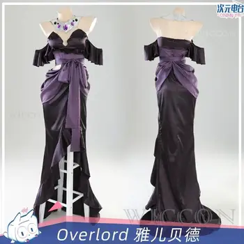 Anime Overlord 4 sezonas Albedo Cosplay kostiumas Moterys Sexy Up Slim Suknelė Karolių apranga Vakarėlio uniforma Helovino karnavalo kostiumas