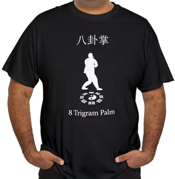 Bagua Zhang Kung Fu grafinis marškinėlių siluetas