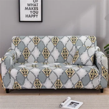 Geometrinio stiliaus sofos užvalkalas Elastinis reguliuojamas sofų užvalkalas Kampinis sofos užvalkalas Namų reguliuojamas sofų užvalkalas su 2 ir 3 vietomis