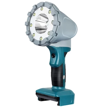 karšta LED darbinė lemputė trijų greičių reguliuojama nešiojama tolimųjų šviesų namų avarinė lemputė, tinkama 18 V Makita akumuliatoriui