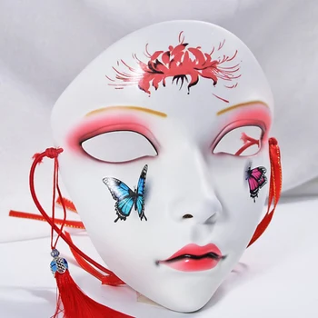 kinų stiliaus kaukės Anime Cosplay kaukė Hanfu kostiumų aksesuarai Karnavalo maskarado kaukė Helovinas 