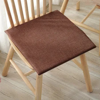 Kvadratinė kempinė Kėdės pagalvėlė Valgomojo imitacija Lininis audinys Minkštas namų virtuvė Biuro klasės kėdė Kėdė Sėdynių pagalvėlės