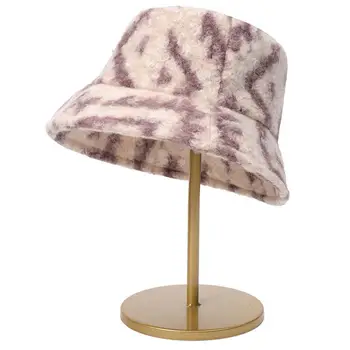 Kvėpuojanti žvejo skrybėlė Stilinga moteriška žiemos žvejo skrybėlė Pliušinis vėjo nepraleidžiantis sulankstomas kaušo dangtelis kelioniniams viršutiniams galvos apdangalams