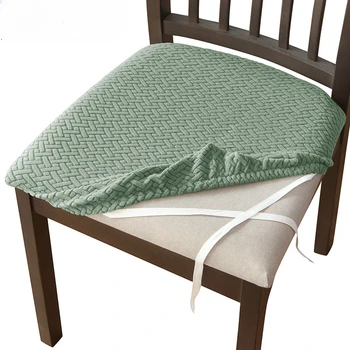 Kėdės užvalkalas universalus ištisus metus Vienspalvis minimalistinis Naujas sutirštintos kėdės pagalvėlės užvalkalas Elastingas restorano namų naudojimas