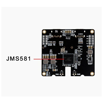 M.2 Nvme SATA SSD korpuso adapterio kortelė 4TB JMS581 C tipo USB3.1 Gen2 10Gbps HDD korpuso išplėtimo adapterio kortelė Patvari