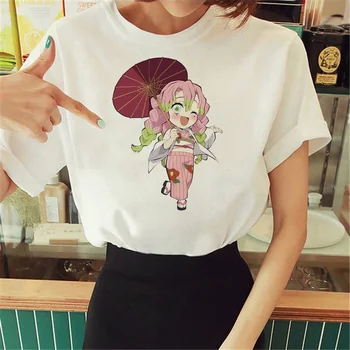 Mitsuri marškinėliai moterys dizainerės gatvės apranga manga marškinėliai manga drabužiai