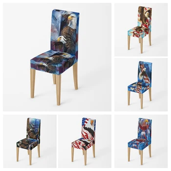 Namų kėdės užvalkalas virtuvei Natūralūs ir gyvūnų stiliai reguliuojami valgomojo elastiniai medžiaginiai vežimėliai Kėdės užvalkalai vestuvėms