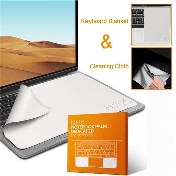 Nešiojamojo kompiuterio dulkėms atsparus ekrano valiklis Klaviatūros antklodė Apsauginės plėvelės dangtelio valymo šluostė, skirta MacBook Pro 13/15/16 colių