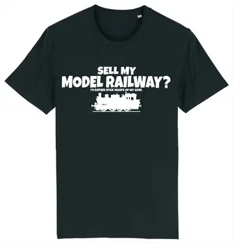 PARDUODU SAVO GELEŽINKELIO MODELĮ? Traukinio pomėgių geležinkelių entuziastų marškinėliai