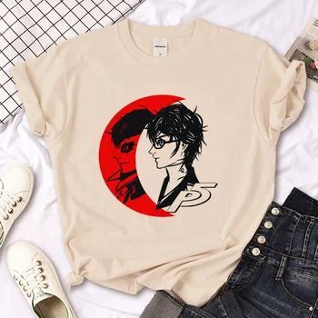 Persona 5 geriausias moterų dizaineris harajuku juokingi marškinėliai moteriški grafiniai y2k gatvės drabužiai