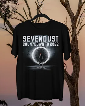 Rare Sevendust Band Tour 2022 kalėdinė dovana gerbėjams Juodi S-2345XL marškinėliai S405