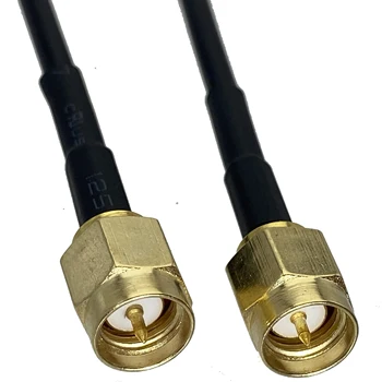 RG174 RF koaksialinio bendraašio kabelio surinkimas SMA iš vyro į SMA vyriškos kištukinės antenos ilgintuvo kabelio adapterio trumpiklis 5CM ~ 10M