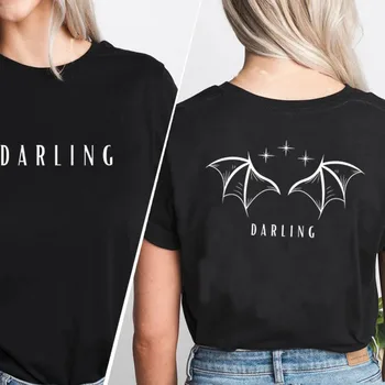 Rhysand Darling marškinėliai High Lord Favorite Bat Boys Tshirt ACOTAR Wingspan Graphics Tees Bookish Merch Sarah J Maas Marškinėliai