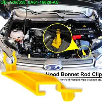 skirta Ford Fiesta B-Max Ecosport Transit Tourneo Courier Hood Bonnet Rod Clip Stay Support Prop Clamp Holder 8A6116828AB Fastener