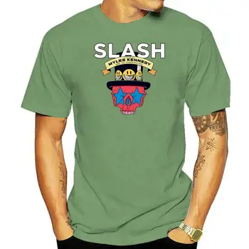 Slash ft. Myles Kennedy gyvena svajonių kelionėje 2022 logotipas Marškinėliai juodi nuo S iki XXL