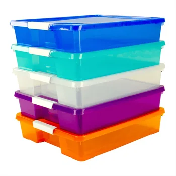 Storex 12x12 Stack & Store Box, spalvų asortimentas, 5 dėklas