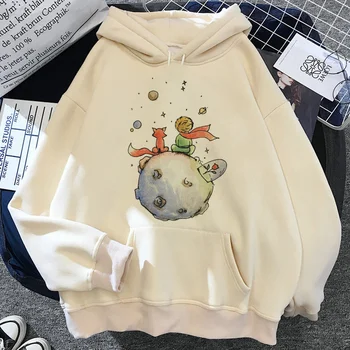 The Little Prince hoodie wanita streetwear anime kaus berkerudung kemeja sweter Jepang wanita