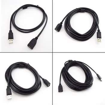 USB 2.0 kabelių ilgintuvo laidas Duomenų perdavimo kabeliai Itin greitas prailginimo kabelis Monitoriaus projektoriaus pelės klaviatūra a7