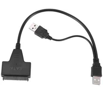 USB 2.0 į IDE SATA S- 2.5/3.5 colių adapteris HDD / SSD nešiojamojo kompiuterio standžiojo disko keitiklio kabeliui