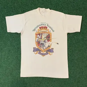 Vintage 1996 Minesotos renesanso festivalio marškinėliai Vidutinis viduramžių Joust Knight