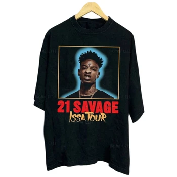 Vtg 21 Savage koncerto dovana gerbėjams Unisex S-6XL marškinėliai vyrams prabangūs Custom Oversize