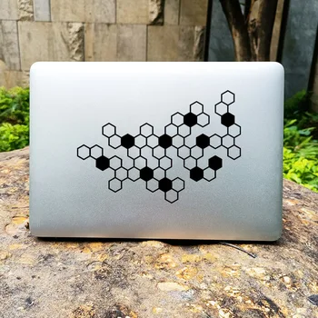 Šešiakampis geometrinis raštas Personalizuotas nešiojamojo kompiuterio lipdukas, skirtas Macbook Decal Air Pro Retina 13 15 colių Mac Skin Tablet Notebook Decor